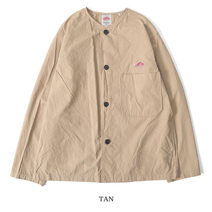 DANTON ダントン ノーカラージャケット JD-8040 DUK シャツジャケット (メンズ)