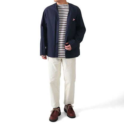 DANTON ダントン ノーカラージャケット JD-8040 DUK シャツジャケット (メンズ)