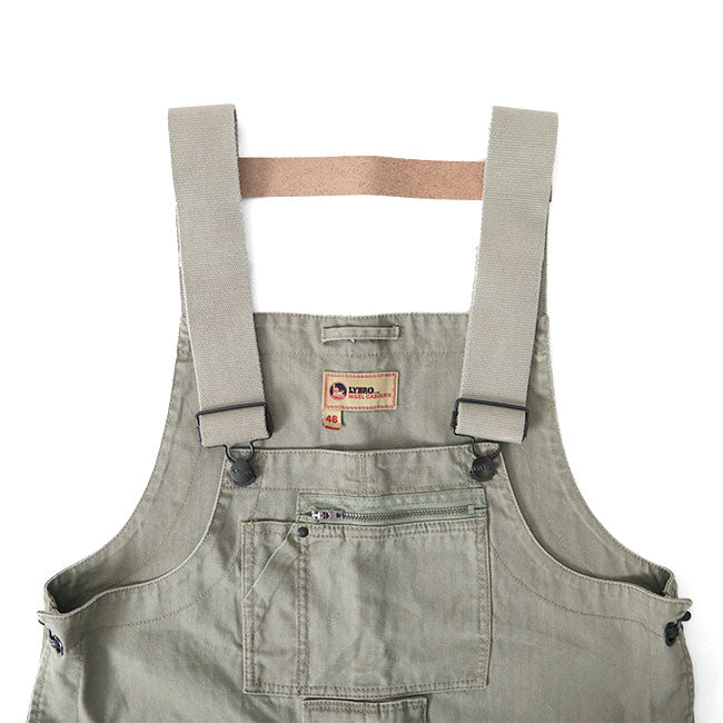 Nigel Cabourn ナイジェルケーボン LYBRO ライブロ コットンヘリンボーン P-70 ネイバル ダンガリー 80441350550 オーバーオール