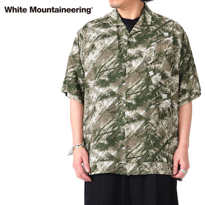 White Mountaineering JUNGLE PATTERN OPEN COLLAR S/S SHIRT WM2471110