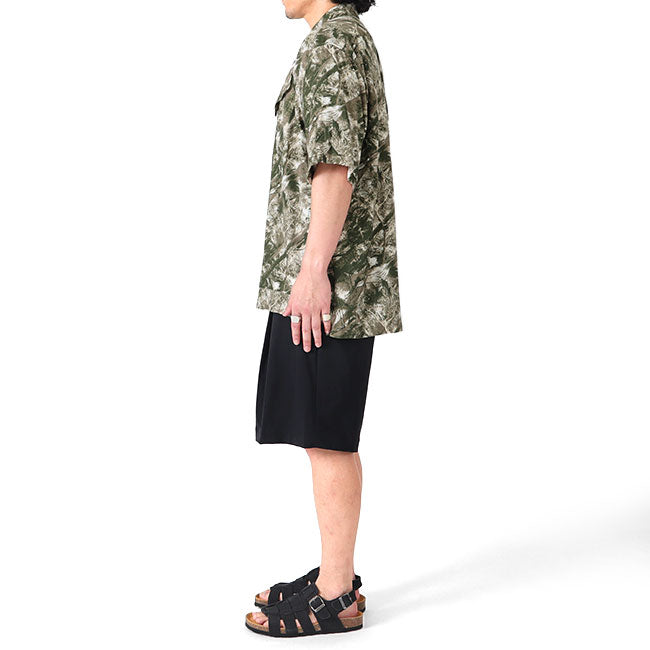 White Mountaineering JUNGLE PATTERN OPEN COLLAR S/S SHIRT WM2471110