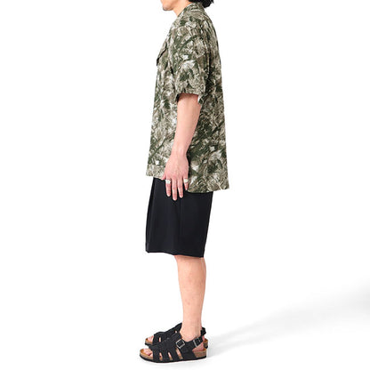 White Mountaineering JUNGLE PATTERN OPEN COLLAR S/S SHIRT WM2471110