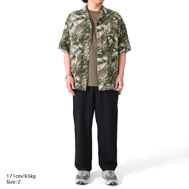 White Mountaineering JUNGLE PATTERN OPEN COLLAR S/S SHIRT WM2471110