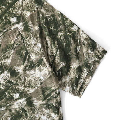 White Mountaineering JUNGLE PATTERN OPEN COLLAR S/S SHIRT WM2471110