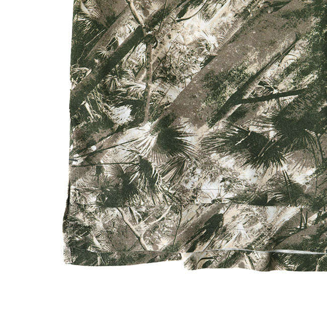 White Mountaineering JUNGLE PATTERN OPEN COLLAR S/S SHIRT WM2471110