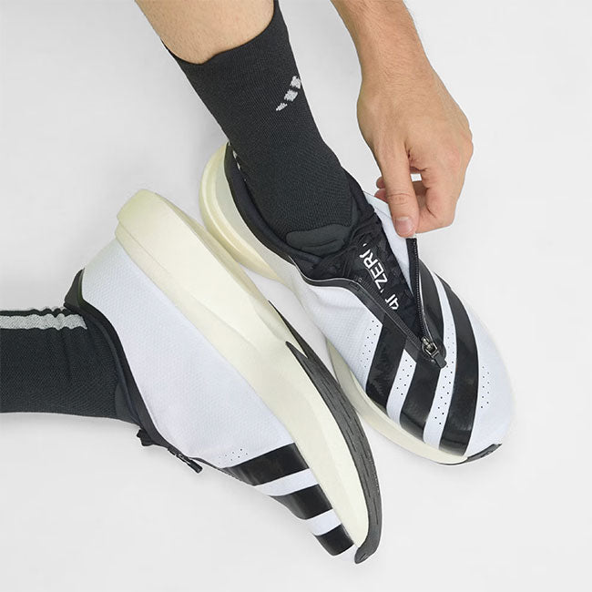 adidas originals アディダスオリジナルス adizero Evo SL ZIP-UP M アディゼロ ジップ KH9623 白 ホワイト ランニングシューズ スニーカー メンズ