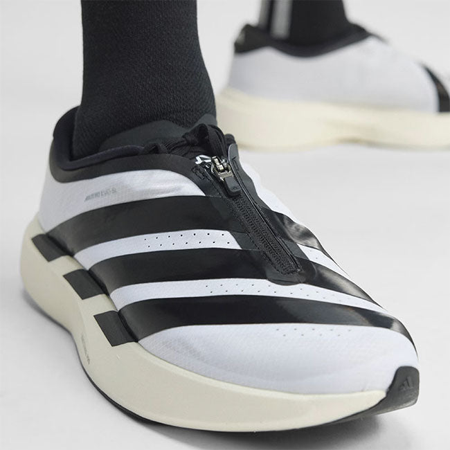 adidas originals アディダスオリジナルス adizero Evo SL ZIP-UP M アディゼロ ジップ KH9623 白 ホワイト ランニングシューズ スニーカー メンズ