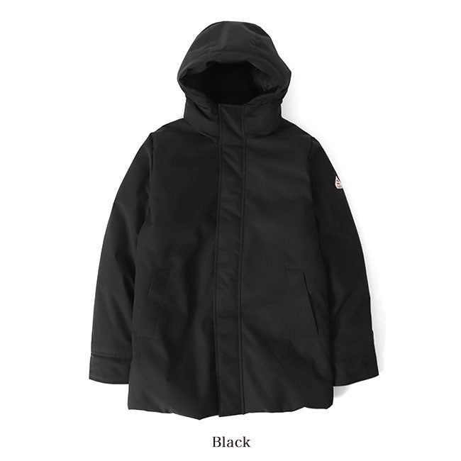 PYRENEX ピレネックス PAU ポー ギャバジン フーデッド ダウンコートHMY031 ダウンジャケット フード付き メンズ
