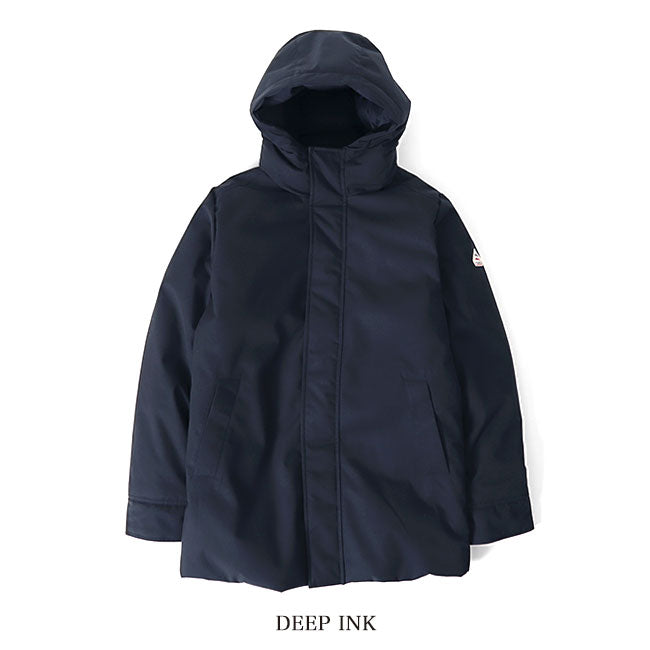 PYRENEX ピレネックス PAU ポー ギャバジン フーデッド ダウンコートHMY031 ダウンジャケット フード付き メンズ