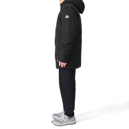 PYRENEX ピレネックス PAU ポー ギャバジン フーデッド ダウンコートHMY031 ダウンジャケット フード付き メンズ