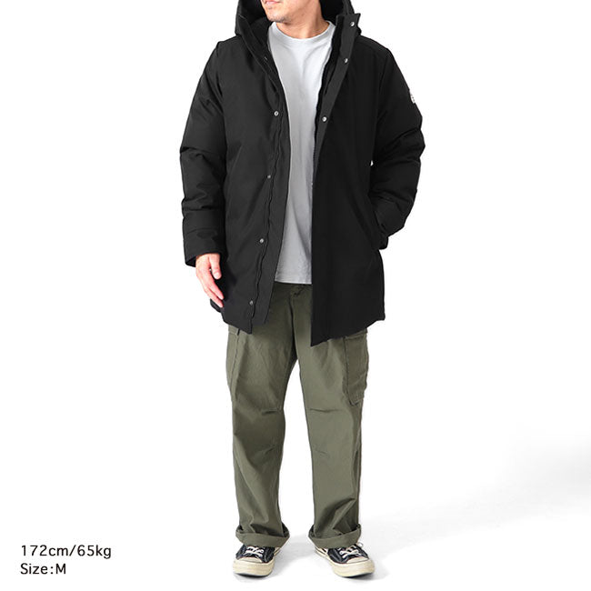 PYRENEX ピレネックス PAU ポー ギャバジン フーデッド ダウンコートHMY031 ダウンジャケット フード付き メンズ