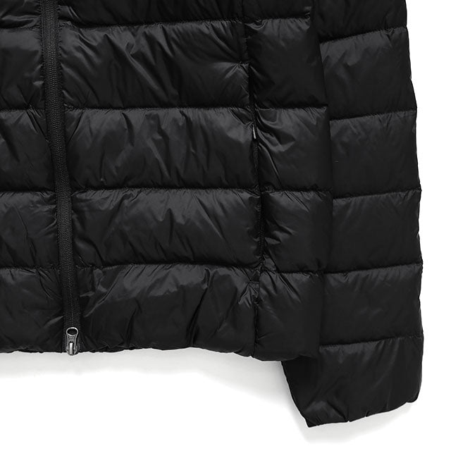 PYRENEX ピレネックス ARIAL HOODED アリアル フーデッド ライトダウンジャケット HMY026 黒 ブラック フード付き メンズ