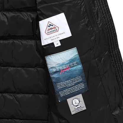 PYRENEX ピレネックス ARIAL HOODED アリアル フーデッド ライトダウンジャケット HMY026 黒 ブラック フード付き メンズ