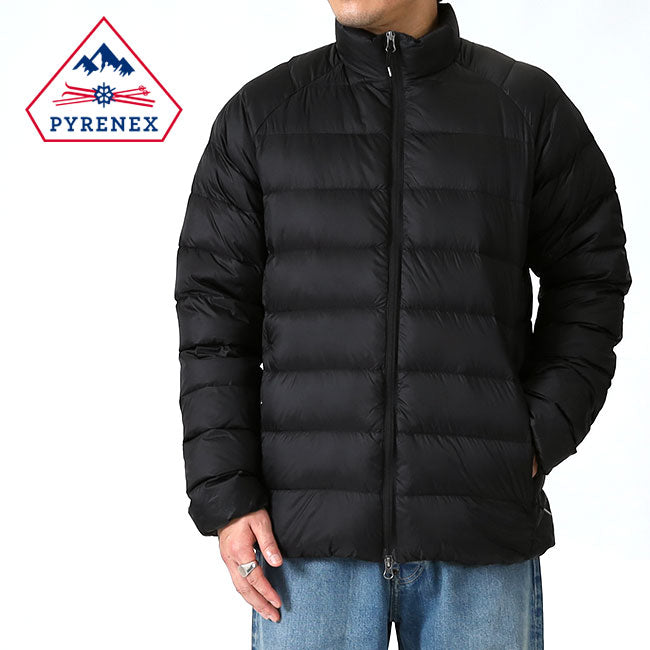 PYRENEX ピレネックス ARIAL SC アリアル スタンドカラー ライトダウンジャケットHMY028 黒 ブラック メンズ