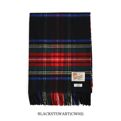 Traditional Weatherwear トラディショナルウェザーウェア チェック カシミヤウール ブランケット マフラー A182JGGO0144 ストール イギリス製 (メンズ レディース)