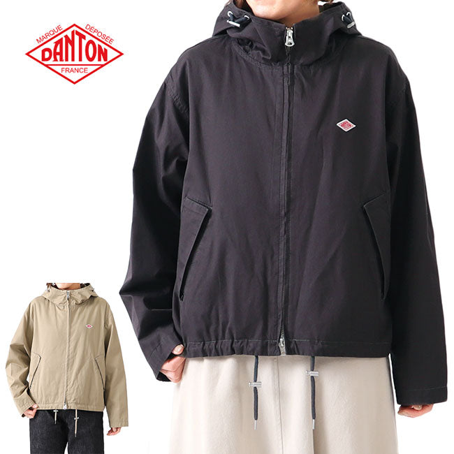 DANTON ダントン コットンツイル フーデッドブルゾン DT-A0119 CMT フードジャケット レディース