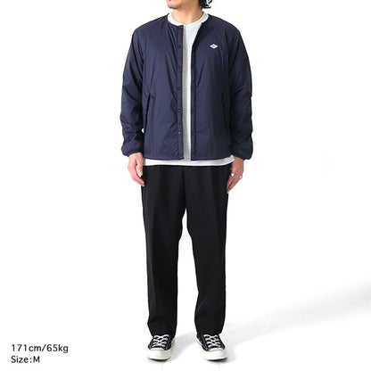 DANTON ダントン ノーカラー インサレーション インナージャケット DT-A0483 SBT DT-A0129 SBT 中綿ジャケット プリマロフト メンズ