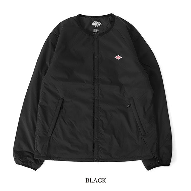 DANTON ダントン ノーカラー インサレーション インナージャケット DT-A0483 SBT DT-A0129 SBT 中綿ジャケット プリマロフト メンズ