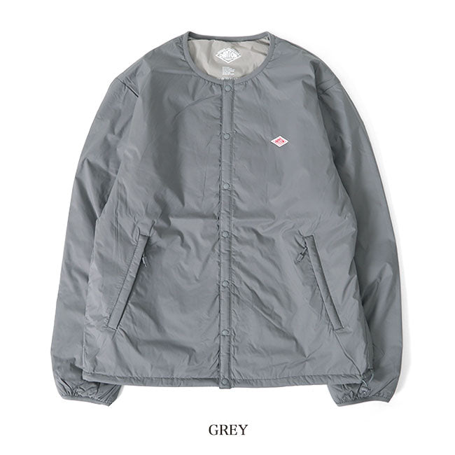 DANTON ダントン ノーカラー インサレーション インナージャケット DT-A0483 SBT DT-A0129 SBT 中綿ジャケット プリマロフト メンズ