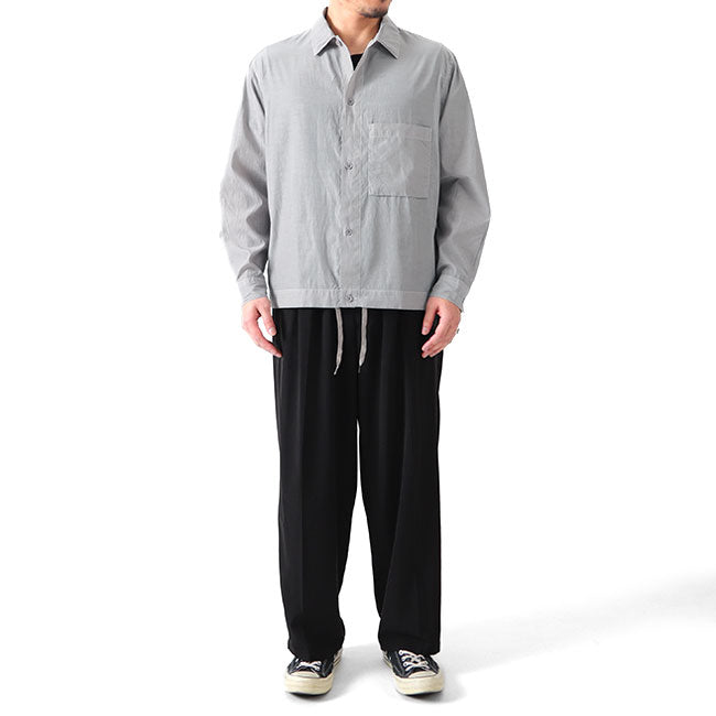 STILL BY HAND スティルバイハンド タイプライター ライト シャツジャケット SH01221 コーチジャケット 長袖シャツ メンズ