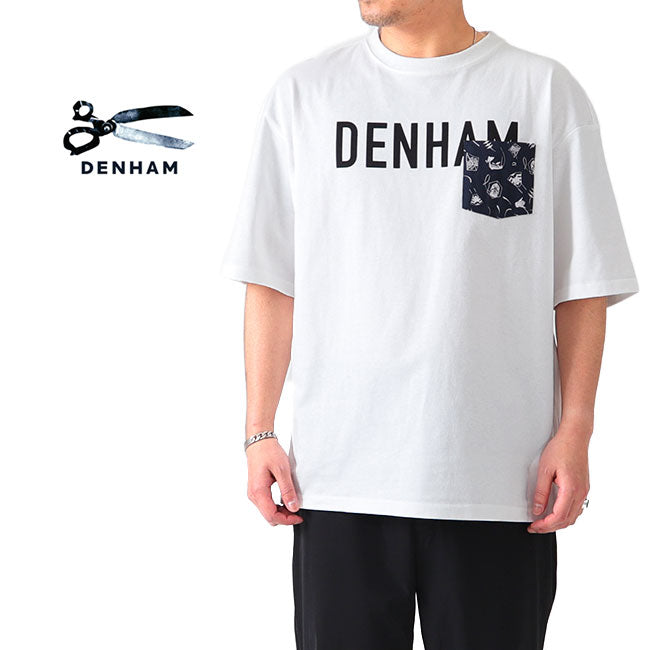 DENHAM デンハム 胸ポケット オーバーサイズ ロゴTシャツ MICRO KITE TEE HCJ 半袖Tシャツ (メンズ)