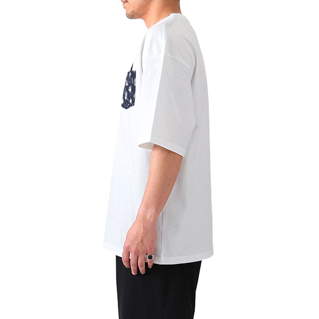 DENHAM デンハム 胸ポケット オーバーサイズ ロゴTシャツ MICRO KITE TEE HCJ 半袖Tシャツ (メンズ)