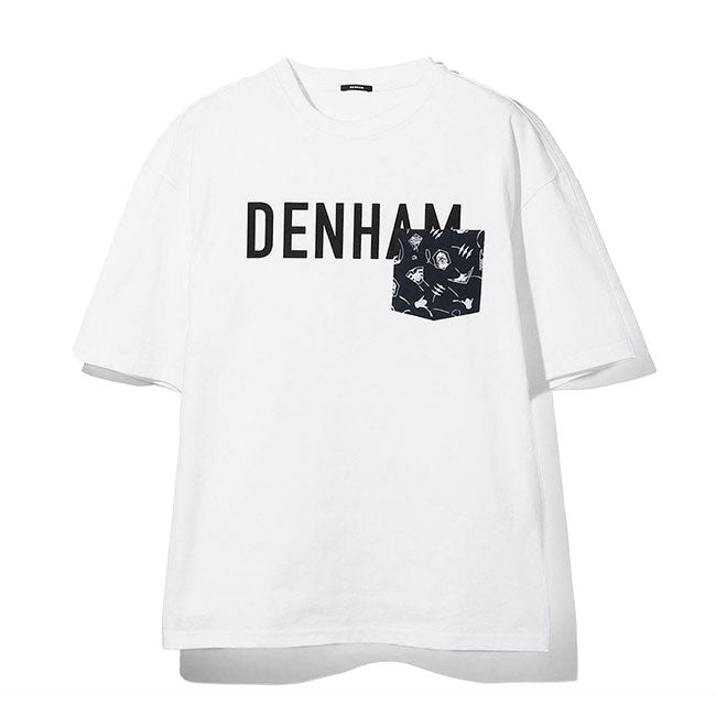 DENHAM デンハム 胸ポケット オーバーサイズ ロゴTシャツ MICRO KITE TEE HCJ 半袖Tシャツ (メンズ)