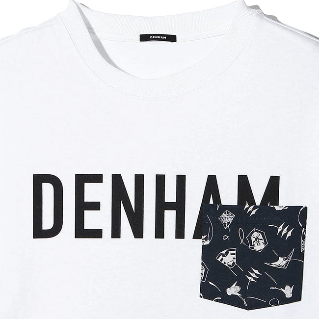DENHAM デンハム 胸ポケット オーバーサイズ ロゴTシャツ MICRO KITE TEE HCJ 半袖Tシャツ (メンズ)