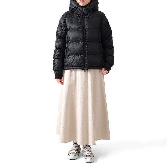 DANTON ダントン ホワイトグースダウン ナイロンタフタ フード付き ダウンジャケット DT-A0009 RNT レディース