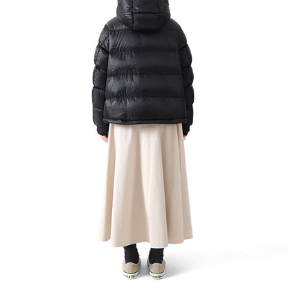 DANTON ダントン ホワイトグースダウン ナイロンタフタ フード付き ダウンジャケット DT-A0009 RNT レディース