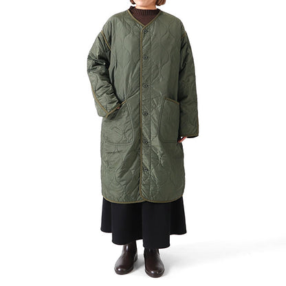 ORCIVAL オーシバル キルト ノーカラーコート OR-A0080 NYR カラーレス レディース