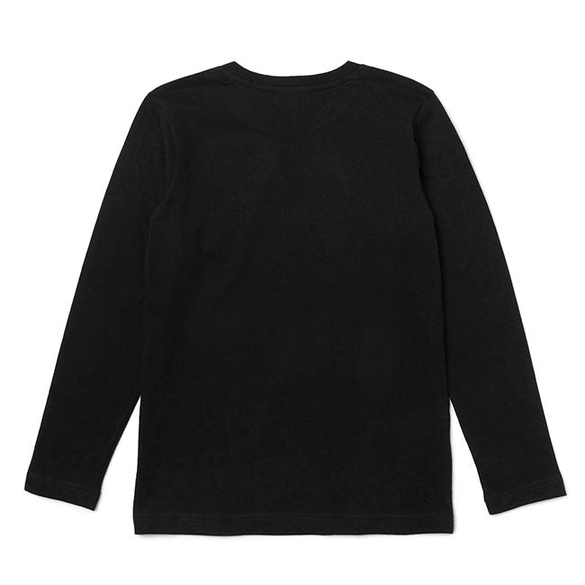 Lacoste ラコステ ロゴワッペン エッセンシャル ロンT TJ2093L 黒 長袖Tシャツ キッズ