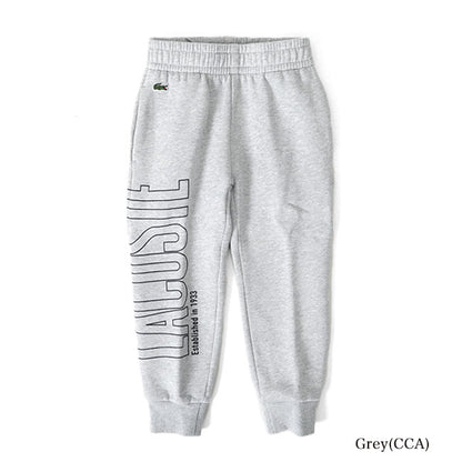 Lacoste ラコステ ロゴグラフィック スウェットパンツ XJ9735L 黒 キッズ