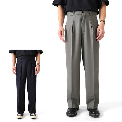 STILL BY HAND スティルバイハンド ウール ワイドスラックス パンツ PT02213 トラウザーズ メンズ