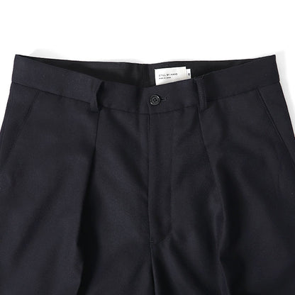 STILL BY HAND スティルバイハンド ウール ワイドスラックス パンツ PT02213 トラウザーズ メンズ