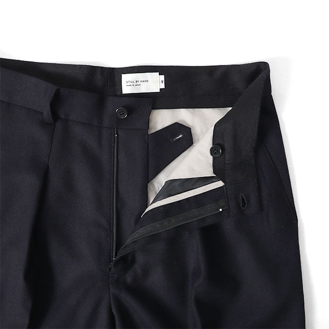 STILL BY HAND スティルバイハンド ウール ワイドスラックス パンツ PT02213 トラウザーズ メンズ