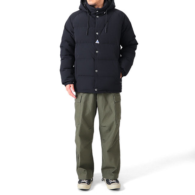 Cape Heights ケープハイツ LUTAK 80/20クロス フード付き ダウンジャケット CHM111827221 黒 メンズ