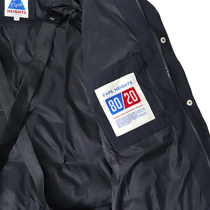 Cape Heights ケープハイツ LUTAK 80/20クロス フード付き ダウンジャケット CHM111827221 黒 メンズ