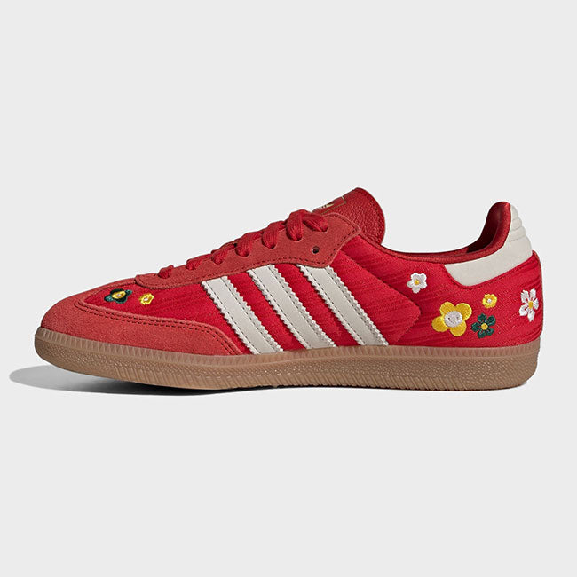 adidas x Liberty アディダス リバティ SAMBA OG W フラワー刺繍 サンバ IH9056 花柄 赤 スニーカー シューズ コラボ レディース