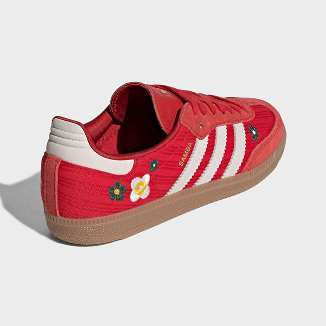 adidas x Liberty アディダス リバティ SAMBA OG W フラワー刺繍 サンバ IH9056 花柄 赤 スニーカー シューズ コラボ レディース