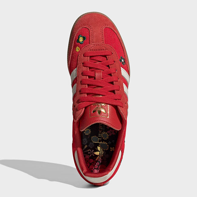adidas x Liberty アディダス リバティ SAMBA OG W フラワー刺繍 サンバ IH9056 花柄 赤 スニーカー シューズ コラボ レディース
