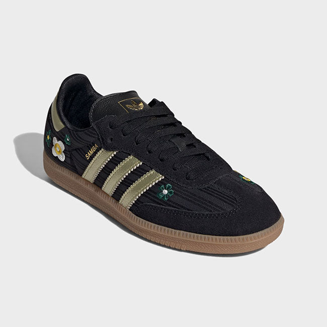 adidas x Liberty アディダス リバティ SAMBA OG W フラワー刺繍 サンバ IH1331 花柄 黒 スニーカー シューズ コラボ レディース