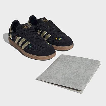 adidas x Liberty アディダス リバティ SAMBA OG W フラワー刺繍 サンバ IH1331 花柄 黒 スニーカー シューズ コラボ レディース