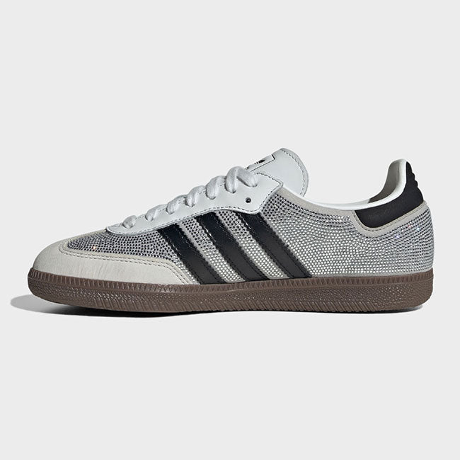 adidas originals アディダスオリジナルス SAMBA OG W サンバ ラインストーン IH9055 白 シルバー スニーカー シューズ レディース