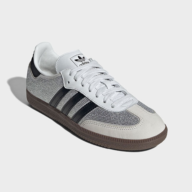 adidas originals アディダスオリジナルス SAMBA OG W サンバ ラインストーン IH9055 白 シルバー スニーカー シューズ レディース