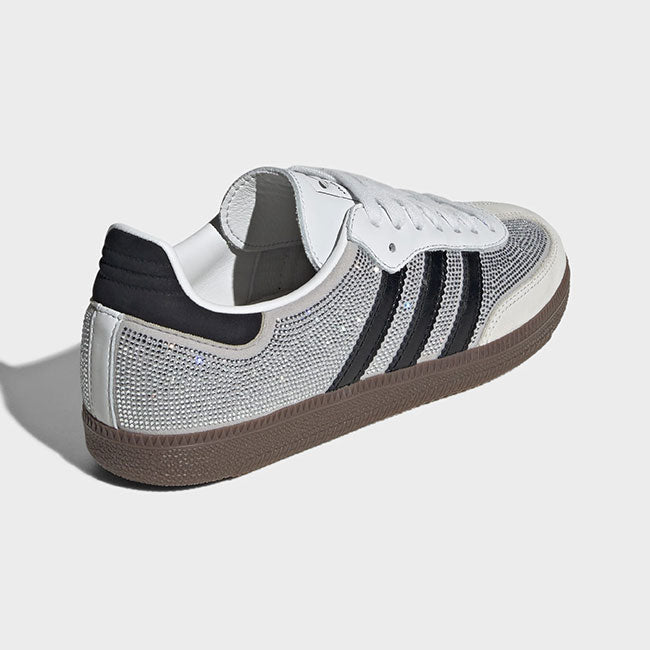 adidas originals アディダスオリジナルス SAMBA OG W サンバ ラインストーン IH9055 白 シルバー スニーカー シューズ レディース