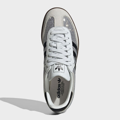 adidas originals アディダスオリジナルス SAMBA OG W サンバ ラインストーン IH9055 白 シルバー スニーカー シューズ レディース