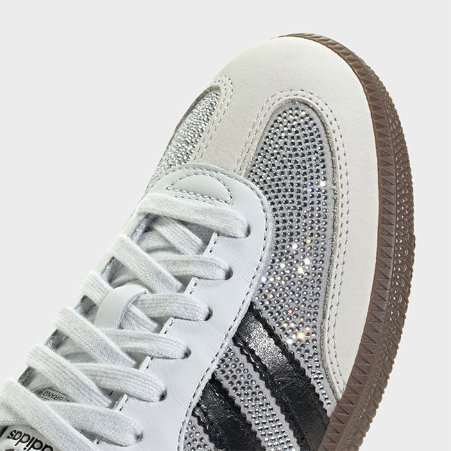 adidas originals アディダスオリジナルス SAMBA OG W サンバ ラインストーン IH9055 白 シルバー スニーカー シューズ レディース
