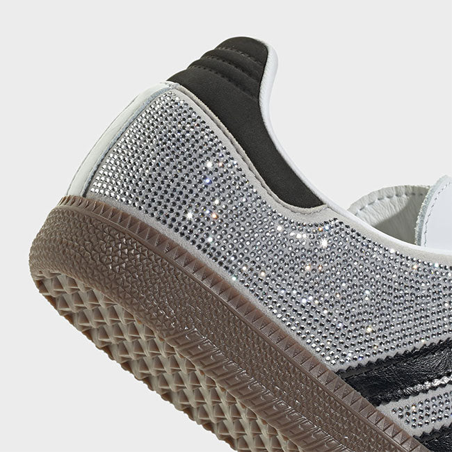 adidas originals アディダスオリジナルス SAMBA OG W サンバ ラインストーン IH9055 白 シルバー スニーカー シューズ レディース