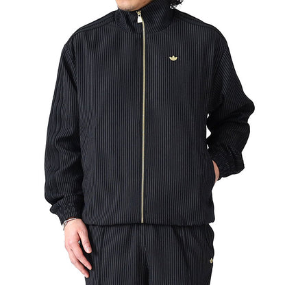 adidas originals アディダスオリジナルス ファイヤーバード ルーズ ピンストライプ トラックトップ KC9051 黒 ブラック ジャージ メンズ